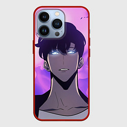 Чехол для iPhone 13 Pro Поднятие уровня в одиночку, цвет: 3D-красный