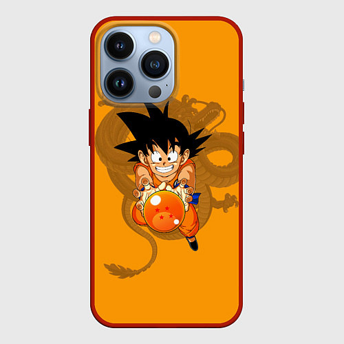 Чехол iPhone 13 Pro Kid Goku / 3D-Красный – фото 1
