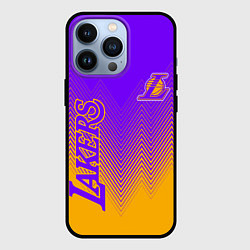 Чехол для iPhone 13 Pro LOS ANGELES LAKERS ЛЕЙКЕРС, цвет: 3D-черный