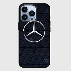 Чехол для iPhone 13 Pro MERCEDES BENZ 3D Geometry 3Д, цвет: 3D-черный