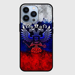 Чехол для iPhone 13 Pro Россия Russia Герб, цвет: 3D-черный