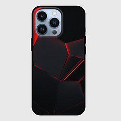 Чехол для iPhone 13 Pro Красные плиты 3D, цвет: 3D-черный
