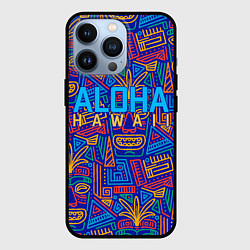 Чехол для iPhone 13 Pro ALOHA HAWAII АЛОХА ГАВАЙИ, цвет: 3D-черный