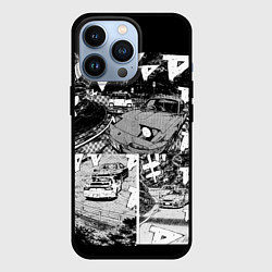 Чехол для iPhone 13 Pro Initial d, цвет: 3D-черный