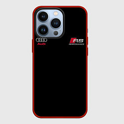 Чехол для iPhone 13 Pro AUDI АУДИ QUATTRO с Z, цвет: 3D-красный