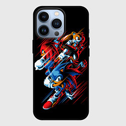 Чехол для iPhone 13 Pro Sonics team, цвет: 3D-черный