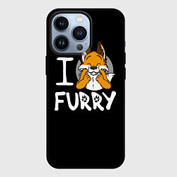 Чехол для iPhone 13 Pro I love furry, цвет: 3D-черный