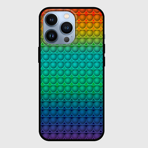 Чехол iPhone 13 Pro POP IT СИМПЛ ДИМПЛ / 3D-Черный – фото 1