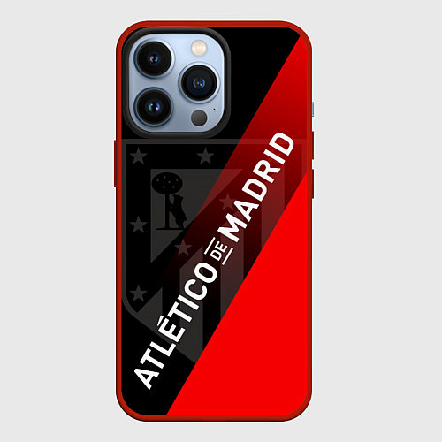 Чехол iPhone 13 Pro АТЛЕТИКО МАДРИД ATLETICO / 3D-Красный – фото 1