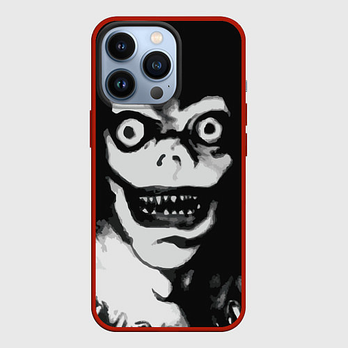 Чехол iPhone 13 Pro Death Note Рюк Деад Ноте / 3D-Красный – фото 1