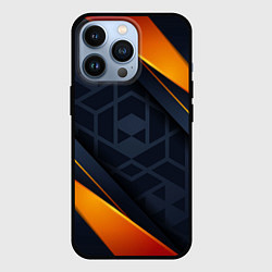 Чехол для iPhone 13 Pro BLACK ORANGE, цвет: 3D-черный