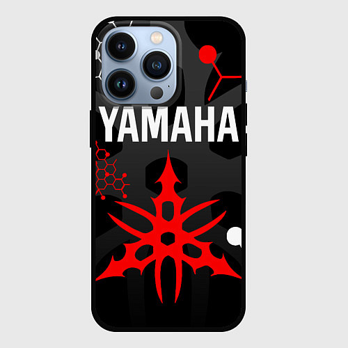 Чехол iPhone 13 Pro YAMAHA ЯМАХА МОТОСПОРТ / 3D-Черный – фото 1