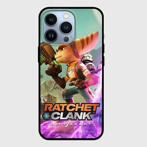 Чехол iPhone 13 Pro Ratchet & Clank: Rift Apart / 3D-Черный – фото 1