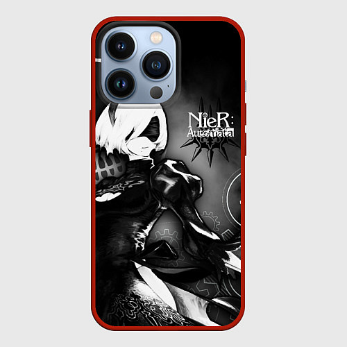 Чехол iPhone 13 Pro 2B Nier: Automata / 3D-Красный – фото 1