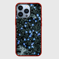 Чехол для iPhone 13 Pro Маленькие ЦветЫ, цвет: 3D-красный