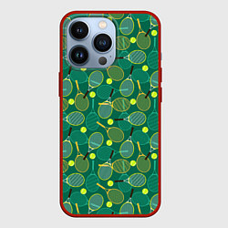 Чехол для iPhone 13 Pro Большой Теннис, цвет: 3D-красный