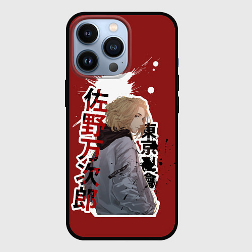 Чехол iPhone 13 Pro Tokyo Revengers anime / 3D-Черный – фото 1