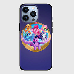 Чехол для iPhone 13 Pro Pony team, цвет: 3D-черный