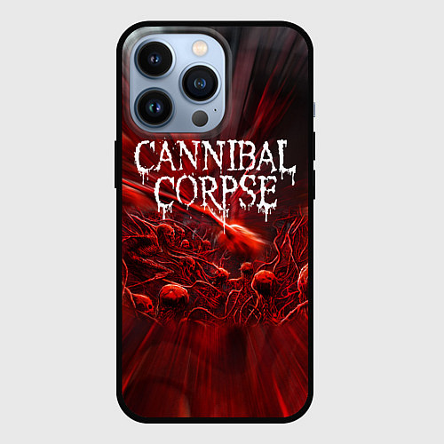 Чехол iPhone 13 Pro Blood Cannibal Corpse Труп Каннибала Z / 3D-Черный – фото 1