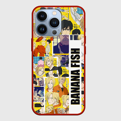 Чехол iPhone 13 Pro Banana Fish / 3D-Красный – фото 1