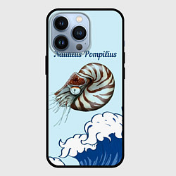 Чехол для iPhone 13 Pro Nautilus Pompilius океан, цвет: 3D-черный