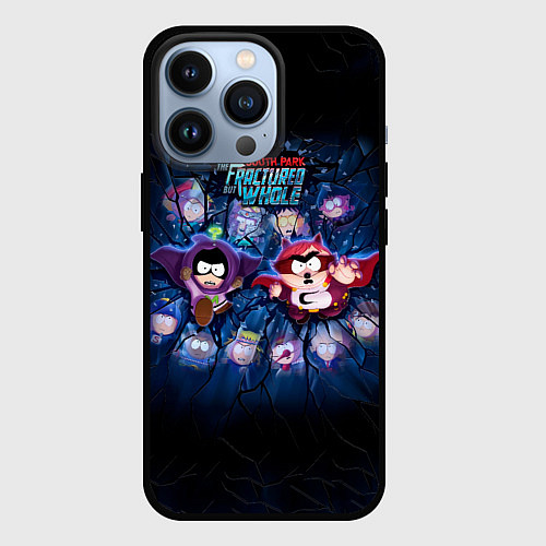 Чехол iPhone 13 Pro Супергеройская команда / 3D-Черный – фото 1