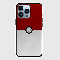 Чехол для iPhone 13 Pro Покебол, цвет: 3D-черный