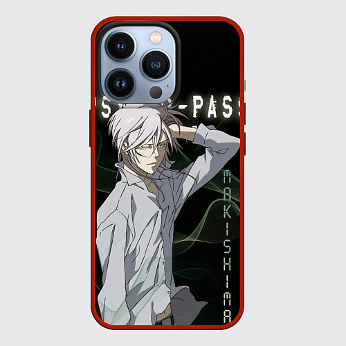 Чехол iPhone 13 Pro Сёго Макисима Psycho-Pass / 3D-Красный – фото 1