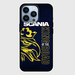 Чехол для iPhone 13 Pro Scania king of the road, цвет: 3D-черный