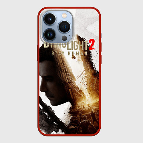 Чехол iPhone 13 Pro Dying Light 2 Original / 3D-Красный – фото 1