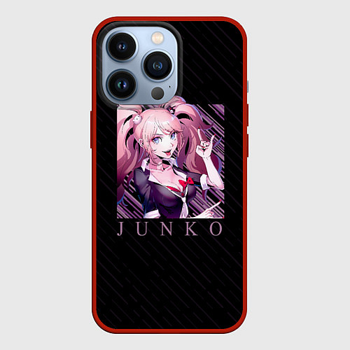 Чехол iPhone 13 Pro Джунко Эношима в квадрате / 3D-Красный – фото 1