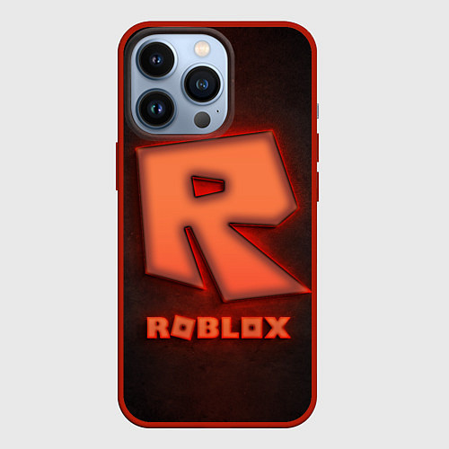 Чехол iPhone 13 Pro ROBLOX NEON RED / 3D-Красный – фото 1