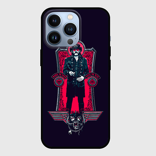 Чехол iPhone 13 Pro King Lemmy / 3D-Черный – фото 1