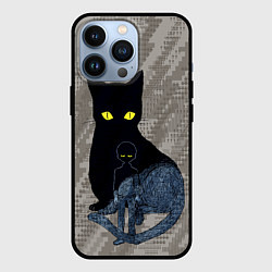 Чехол для iPhone 13 Pro Cat psycho 100 Моб Психо 100 Z, цвет: 3D-черный