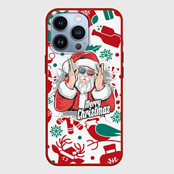 Чехол для iPhone 13 Pro Merry Christmas3D, цвет: 3D-красный