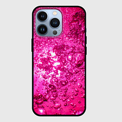 Чехол для iPhone 13 Pro Розовые Пузырьки, цвет: 3D-черный