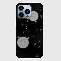 Чехол для iPhone 13 Pro Смайл, цвет: 3D-черный