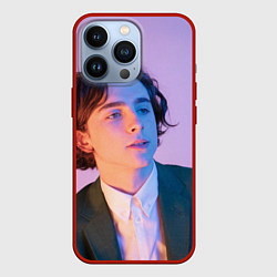 Чехол для iPhone 13 Pro Timothee Chalamet, цвет: 3D-красный