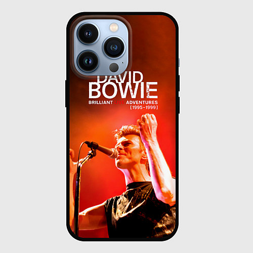 Чехол iPhone 13 Pro Brilliant Live Adventures - David Bowie / 3D-Черный – фото 1