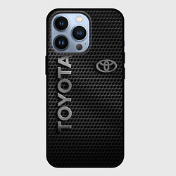 Чехол для iPhone 13 Pro TOYOTA STEEL HONEYCOMBS, цвет: 3D-черный