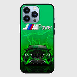 Чехол для iPhone 13 Pro BMW GREEN STYLE, цвет: 3D-черный