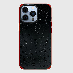 Чехол для iPhone 13 Pro Ночной дождь, цвет: 3D-красный