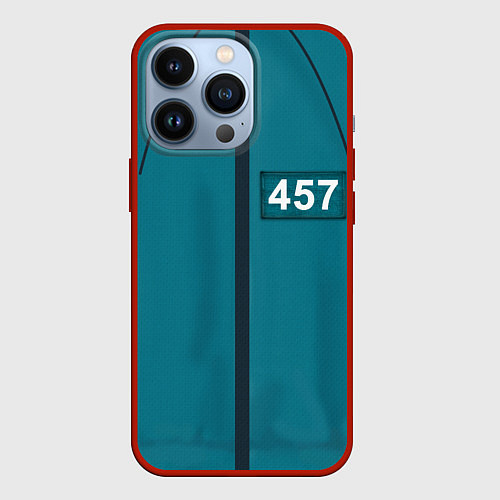 Чехол iPhone 13 Pro Форма игрока Игра в кальмара / 3D-Красный – фото 1