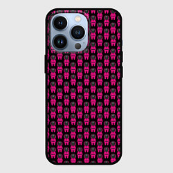 Чехол для iPhone 13 Pro Игра в кальмара: Паттерн, цвет: 3D-черный