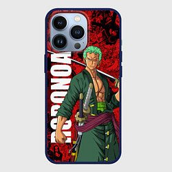 Чехол для iPhone 13 Pro Ророноа Зоро, One Piece, цвет: 3D-тёмно-синий