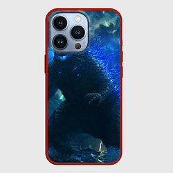 Чехол для iPhone 13 Pro ГОДЗИЛЛА В МОРЕ, цвет: 3D-красный