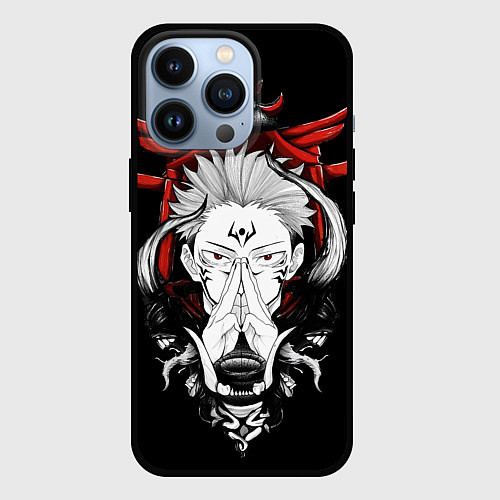 Чехол iPhone 13 Pro ЗАКЛИНАНИЕ ИТАДОРИ СУКУНА / 3D-Черный – фото 1