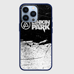 Чехол для iPhone 13 Pro Линкин Парк Лого Рок ЧБ Linkin Park Rock, цвет: 3D-тёмно-синий
