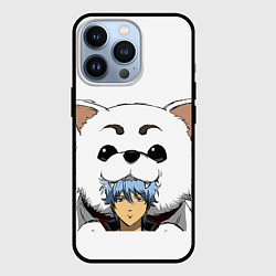 Чехол для iPhone 13 Pro Гинтоки Саката и песик Гинтама, цвет: 3D-черный