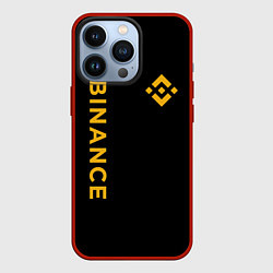 Чехол для iPhone 13 Pro БИНАНС ЛОГО КАРБОН BINANCE LOGO, цвет: 3D-красный